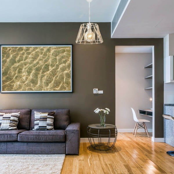 Stropné svietidlo v bielo-prírodnej farbe 55x30 cm – Squid Lighting-image-1