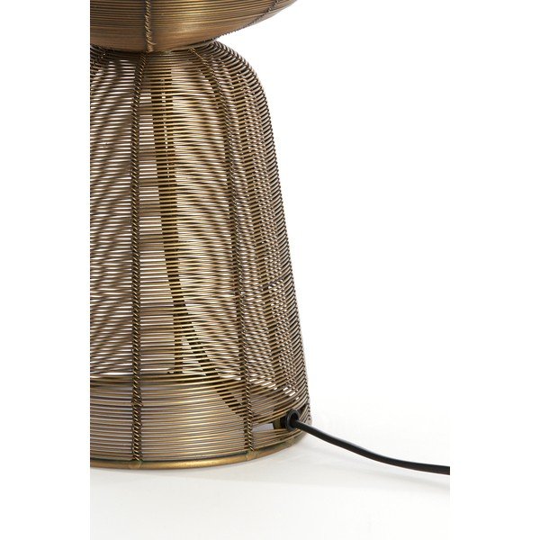 Kovová stolová lampa v bronzovej farbe (výška  42 cm) Aboso – Light & Living-image-3