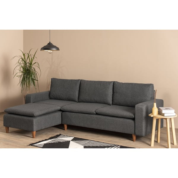 Sivá rohová pohovka (ľavý roh) Lungo – Balcab Home-image-4