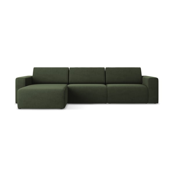 Zelená modulárna rohová pohovka (ľavý roh) Kalea – Makamii