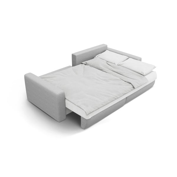 Svetlosivá rozkladacia rohová pohovka s úložným priestorom Belfast – Cosmopolitan Design-image-4