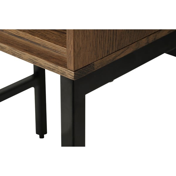 Odkladací stolík s doskou v dubovom dekore 40x45 cm Modica – Unique Furniture-image-4