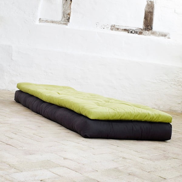Rozkladacie kreslo Karup Buckle Up Black/Lime-image-2