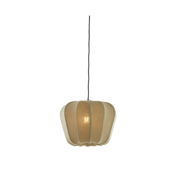 Zelené závesné svietidlo s textilným tienidlom Zubedo – Light & Living-image-1