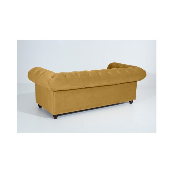 Žltá pohovka Max Winzer Orleans Velvet, 216 cm-image-1