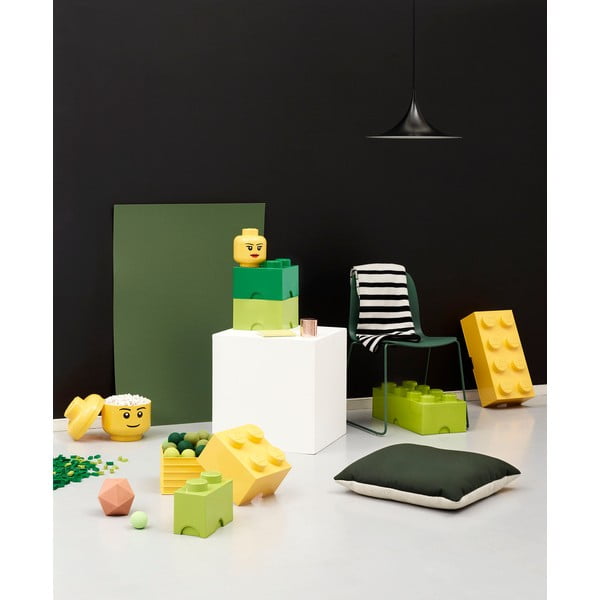 Biely úložný okrúhly box LEGO®, ⌀ 12,5 cm-image-2