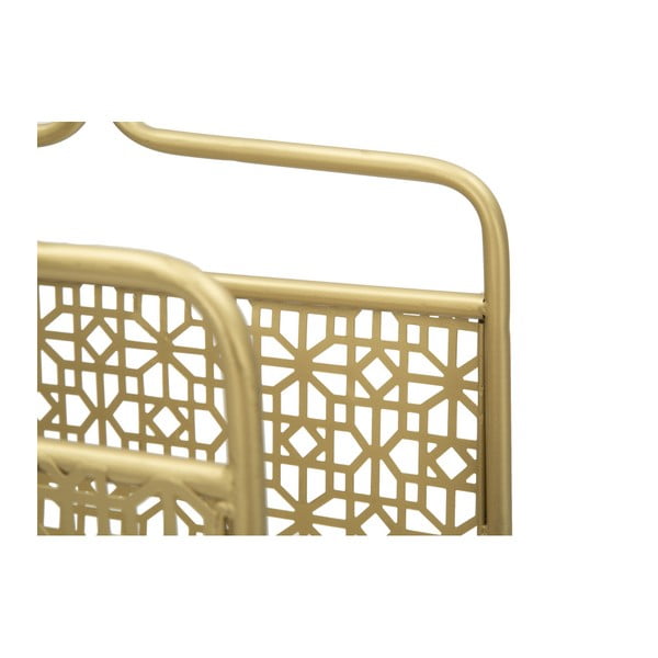 Kovový stojan na časopisy v zlatej farbe Mauro Ferretti Trivola-image-1