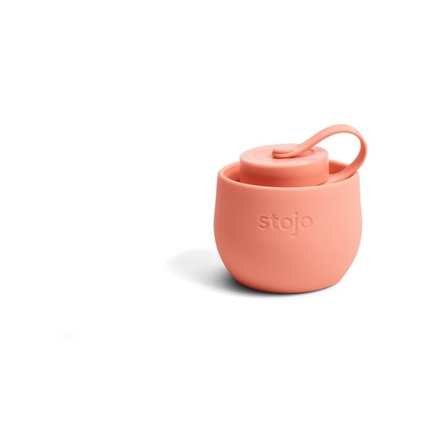 Oranžová skladacia fľaša Stojo Bottle Apricot, 590 ml-image-2
