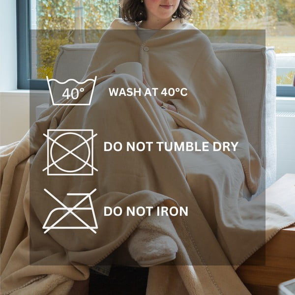 Slonovinová deka z mikroplyšu 150x200 cm Tomo – Tiseco Home Studio-image-3