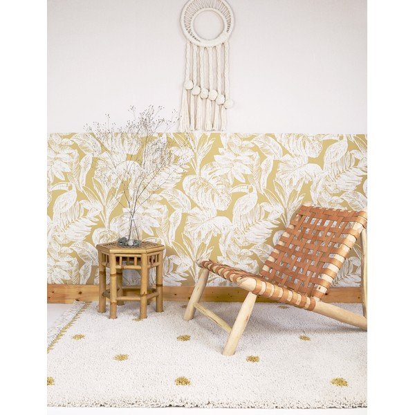 Béžovo-žltý koberec Nattiot Wooly, 120 x 170 cm-image-1