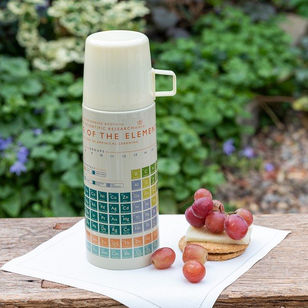 Krémová detská termoska 350 ml Periodic Table – Rex London-image-3