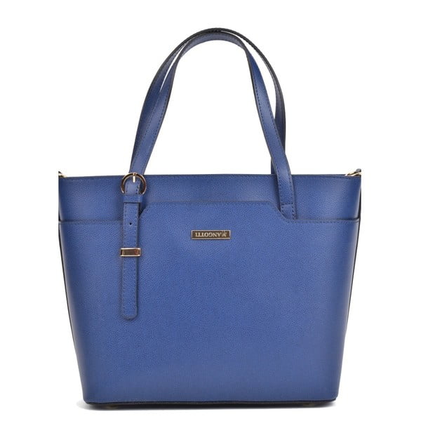 Modrá kožená kabelka Magnotti Bags Francesca