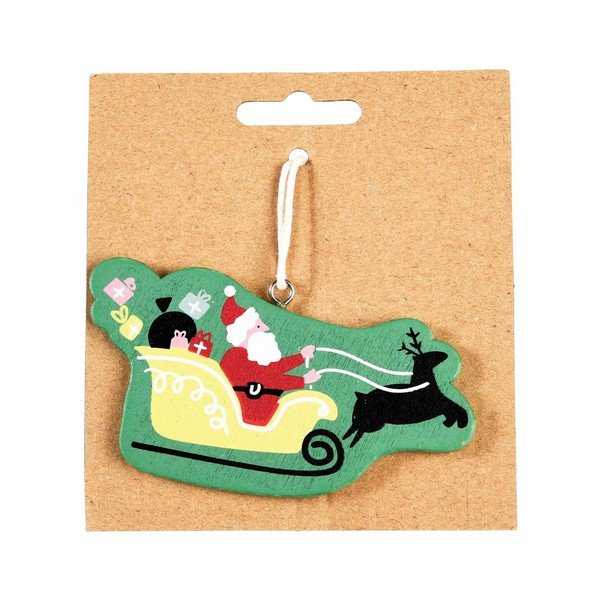 Drevená ozdoba na stromček Rex London Sleigh-image-2