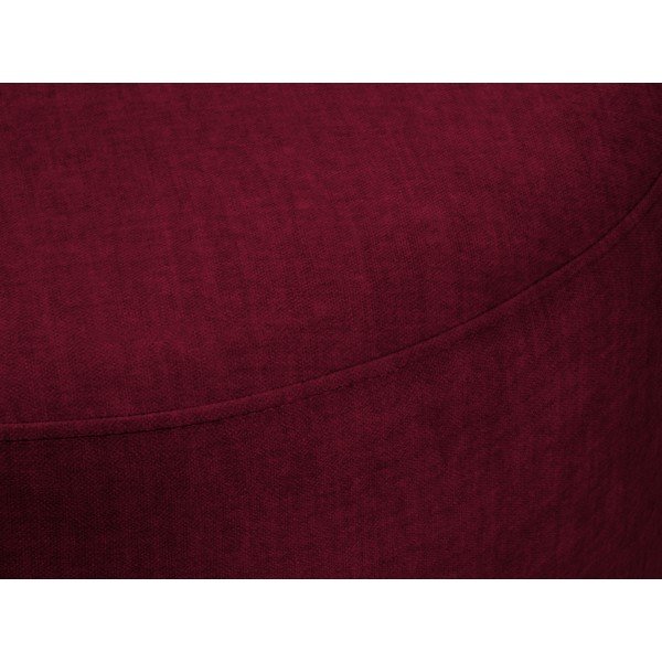 Bordový zamatový puf Mazzini Sofas Debbie, ø 68 cm-image-1