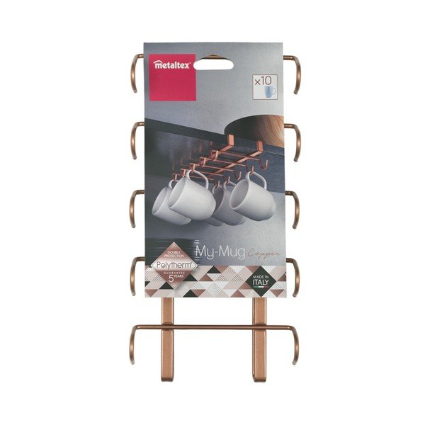 Závesný držiak na hrnčeky Metaltex v medenej farbe-image-4