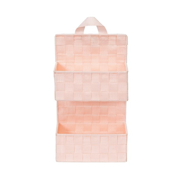 Svetloružový dvojposchodový závesný košík Compactor Bristol-image-3