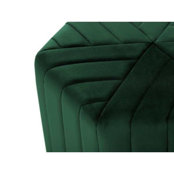 Fľaškovozelený puf Milo Casa Alice, ⌀ 60 cm-image-3