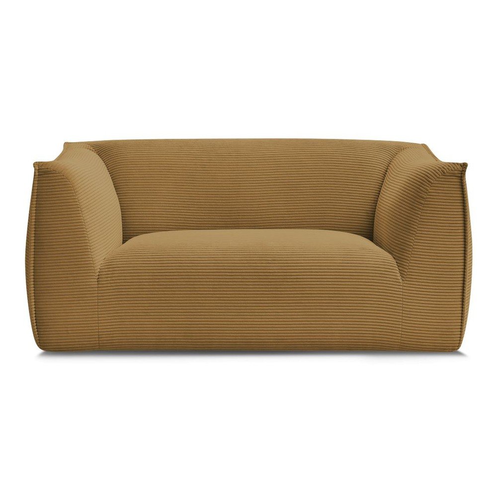 Menčestrová pohovka v horčicovej farbe 170 cm Giorgia – Bobochic Paris