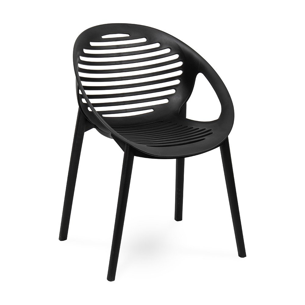 Čierne záhradné kreslo Bonami Essentials Joanna