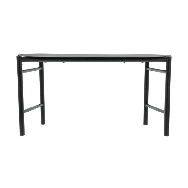 Čierna kovová záhradná lavica Disc – Zone