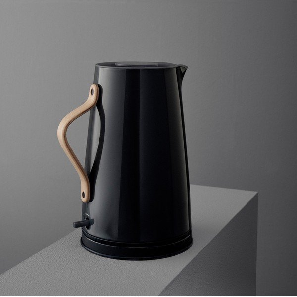 Čierna rýchlovarná kanvica z nehrdzavejúcej ocele 1,2 l Emma – Stelton-image-1