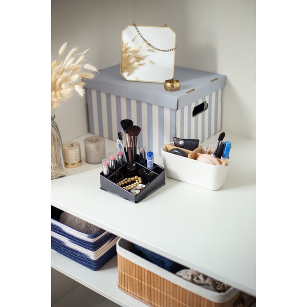 Kartónové úložné boxy v súprave 2 ks s vekom Stripes – Compactor-image-4