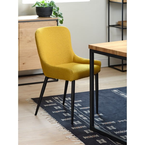 Žltá jedálenská stolička Ontario – Unique Furniture-image-1