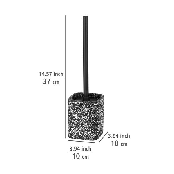 Čierna toaletná kefa Wenko Terrazzo-image-2
