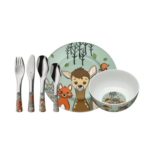 Porcelánová detská jedálenská súprava 6 ks Forest Friends – WMF