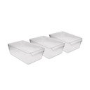 Plastový organizér do chladničky 3 ks - Hermia