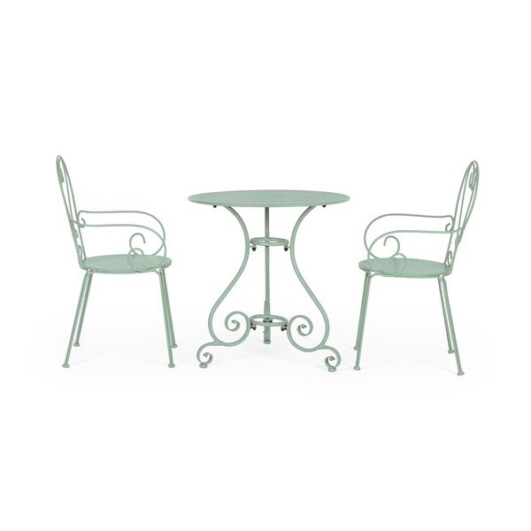 Oceľový okrúhly záhradný stolík ø 70 cm Etienne – Bizzotto-image-4