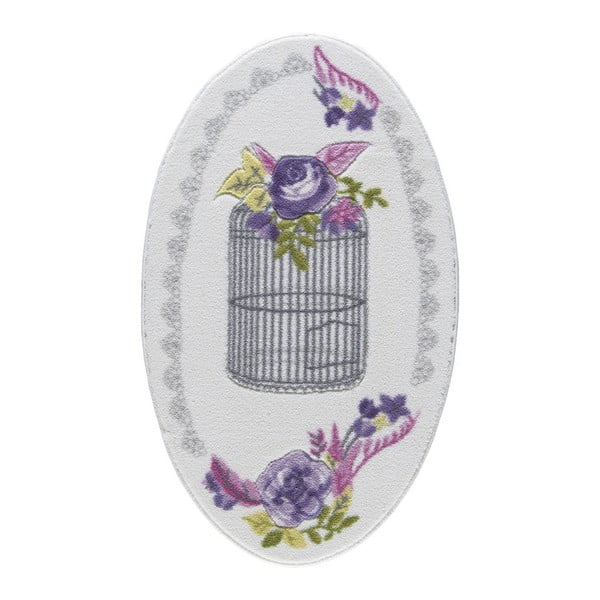 Kúpeľňová predložka Confetti Bathmats Flower Cage, 80 × 130 cm