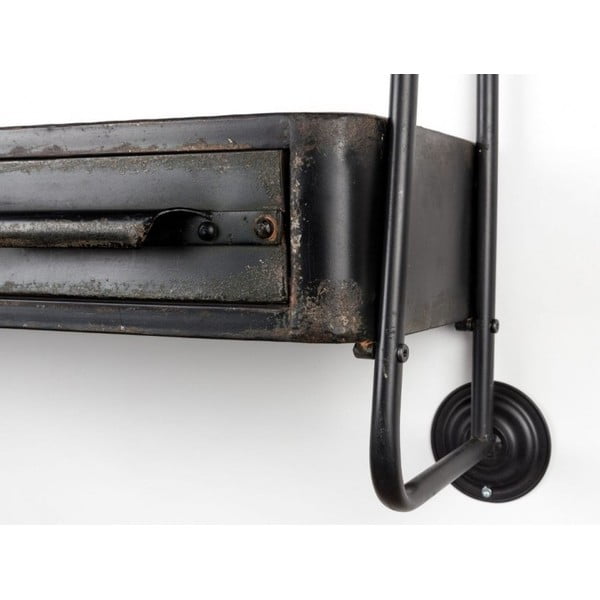 Nástenné police so zásuvkou White Label Feng-image-3