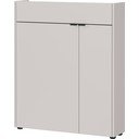 Krémovobiela matná skrinka 83x99x22 cm Ameca – Germania