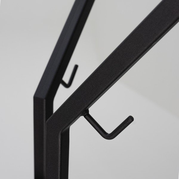 Čierny kovový vešiak 50x170 cm Jaimy – Spinder Design-image-2
