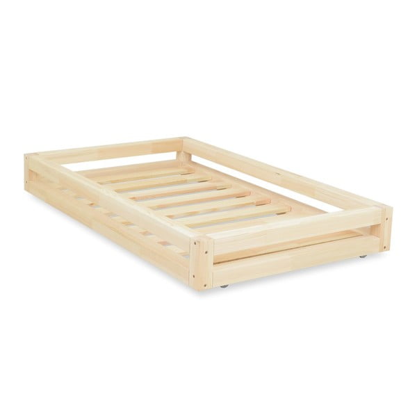 Sada lakovanej zásuvky pod posteľ a 4 predĺžených nôh Benlemi, pre posteľ 90 × 180 cm-image-1