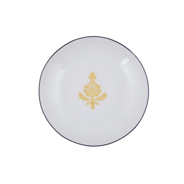24-dielna súprava bielo-žltého porcelánového riadu Kütahya Porselen Ornaments-image-4