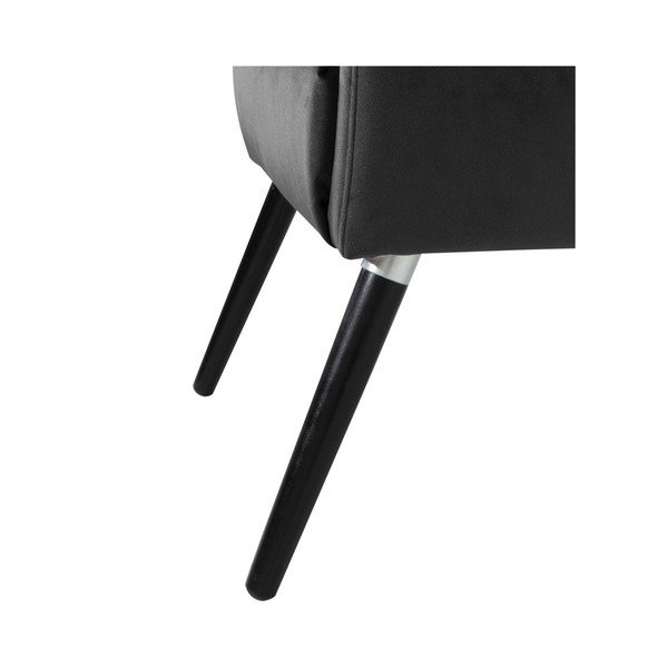 Čierne kreslo Max Winzer Elina Suede-image-1