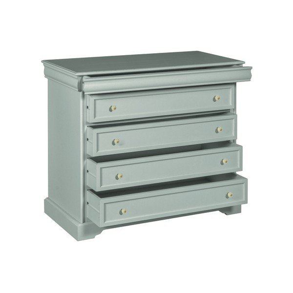 Sivá komoda so 4 zásuvkami Evergreen Houso Bee-image-2