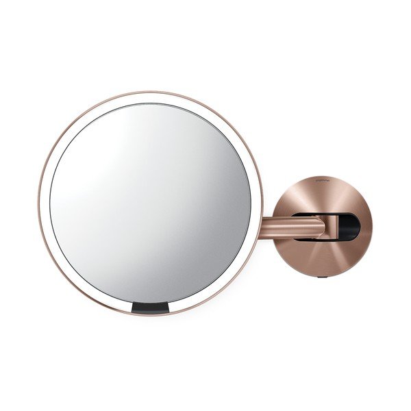 Nástenné/kozmetické zrkadlo s osvetlením/zväčšovacie (5x) ø 20 cm Sensor – simplehuman