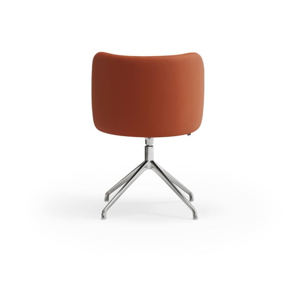 Oranžové čalúnené jedálenské kreslo Mogi – Teulat-image-3