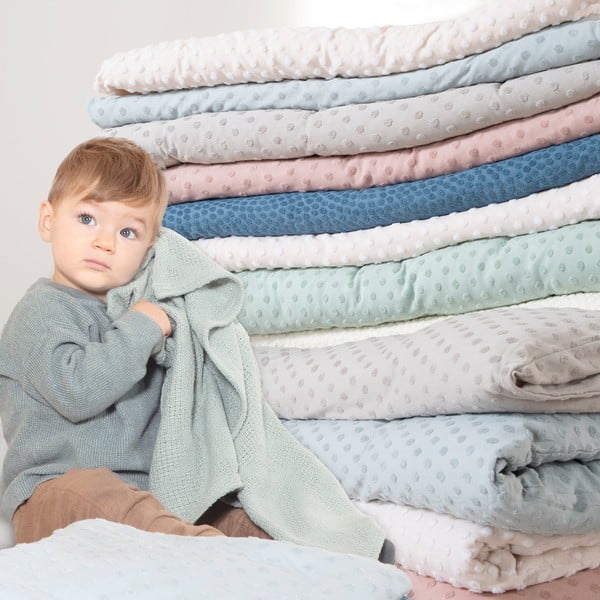 Béžový mantinel do postieľky s prímesou bavlny 170 cm Frosty Almond – Roba-image-4