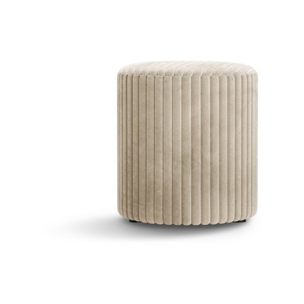 Béžový menčestrový taburet Dia – Micadoni -image-1
