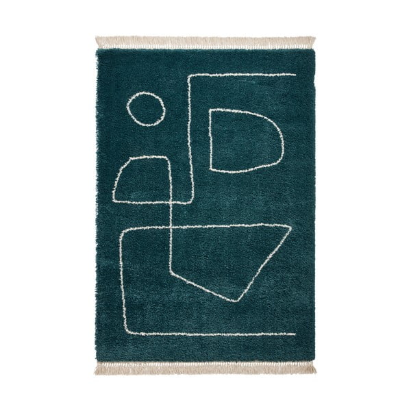 Smaragdovozelený koberec Think Rugs Boho, 160 x 220 cm