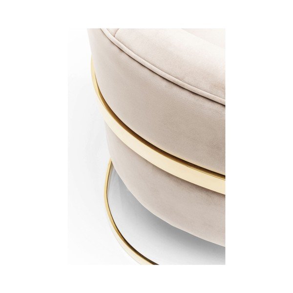 Béžové kreslo s detailmi v zlatej farbe Kare Design Pure Elegance-image-3