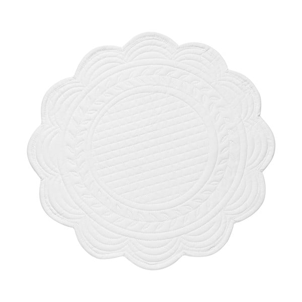 Set 6 bavlnených prestieraní White, 30 cm