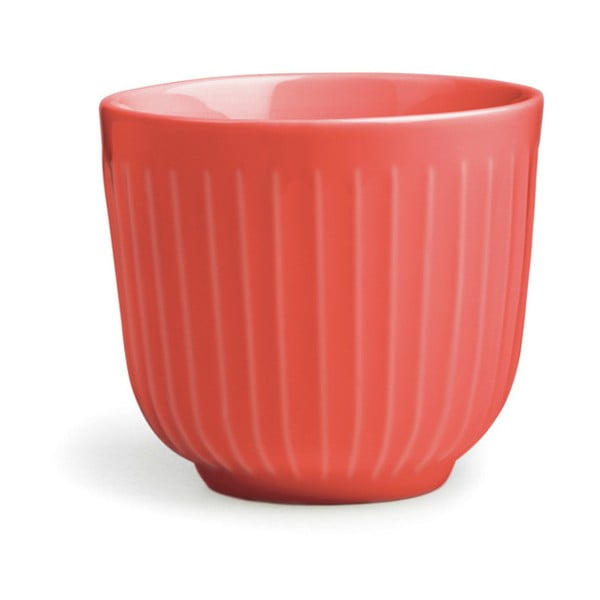 Koralovočervený porcelánový hrnček Kähler Design Hammershoi, 200 ml
