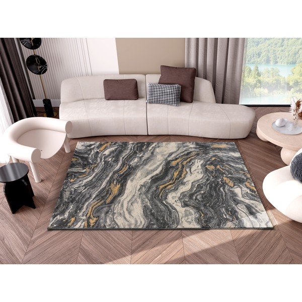 Sivý koberec 200x140 cm Marmol Onda - Universal-image-1