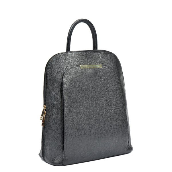 Čierny kožený dámsky batoh Renata Corsi Sofia-image-1