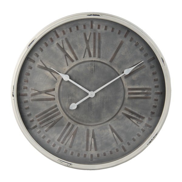 Nástenné hodiny Clayre & Eef Gris, ⌀ 60 cm